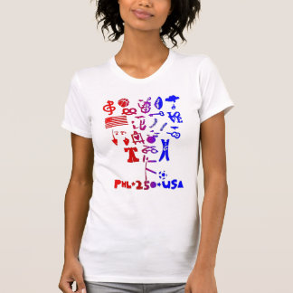 BRETT BENDER SEMIQUINCENTENIAL ROT WEISS & BLAU T-Shirt