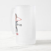 Brett Brandung Mattglas Bierglas (Vorderseite Links)