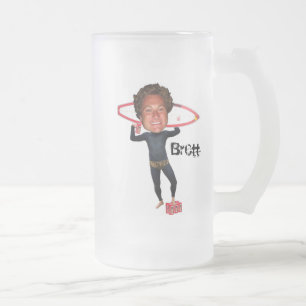 Brett Brandung Mattglas Bierglas