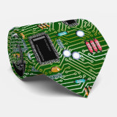 Brett Digital Ciruit Krawatte (Gerollt)