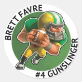 Brett Favre Sticker (Vorderseite)