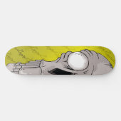 Brett-Gelb des Schädel-Z10 Skateboard (Horizontal)