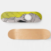 Brett-Gelb des Schädel-Z10 Skateboard (Horizontal)