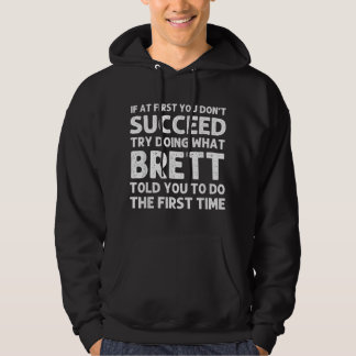 BRETT Geschenkname Personalisiert Geburtstag Funny Hoodie