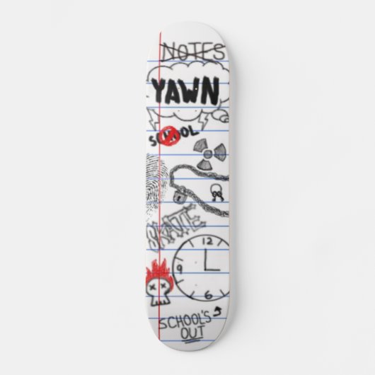 Brett in der Schule Skateboard (Vorderseite)