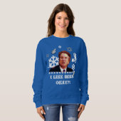 Brett Kavanaugh hässliche Chanukka Strickjacke Sweatshirt (Vorne ganz)