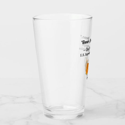 Brett Kavanaugh Supreme Court Beer Quote Glas (Rechts)