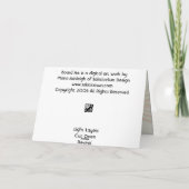 Brett-Kunst Karte (Rückseite)