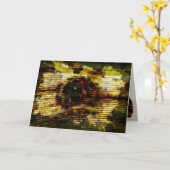 Brett-Kunst Karte (Gelbe Blume)