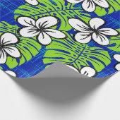 Brett-kurzer Garten - tief Blau Geschenkpapier (Ecke)