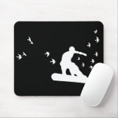 Brett mit Vögeln. Mousepad (Mit Mouse)