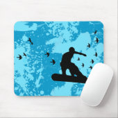 Brett mit Vögeln. Mousepad (Mit Mouse)