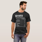 BRETT Nutrition Funny Geburtstag Personalisierter T-Shirt (Vorne ganz)
