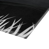 Brett zum Schneiden von Pissenbett schwarz-weiß (Ecke)