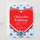 Brettchen Oktoberfest Einladung blau rot (Rückseite)