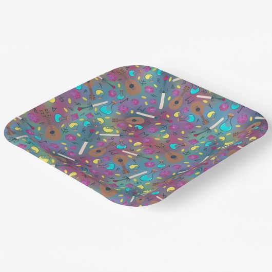 Bretter und Tabletops Pappteller (Gewinkelt)