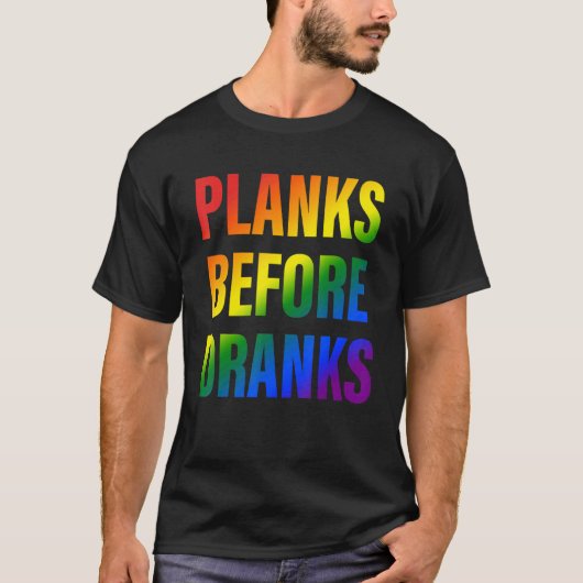 Bretter vor Trinkern Zitat T-Shirt (Vorderseite)