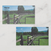 Bretterzaun, Vermont, USA Visitenkarte (Vorne/Hinten)