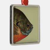 Brettfischerei Silbernes Ornament (Rechts)