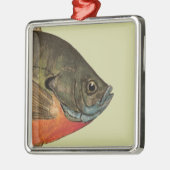 Brettfischerei Silbernes Ornament (Links)