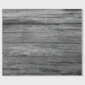 Brettholz, graue Kornstruktur Geschenkpapier (Flach)