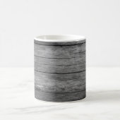 Brettholz, graue Kornstruktur Kaffeetasse (Mittel)