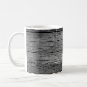 Brettholz, graue Kornstruktur Kaffeetasse