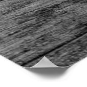 Brettholz, graue Kornstruktur Poster (Ecke)