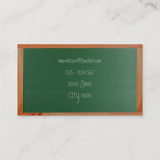 Brettlehrer Visitenkarte (Rückseite)