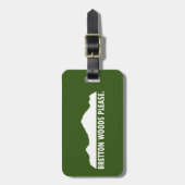 Bretton Woods bitte Gepäckanhänger (Vorderseite vertikal)