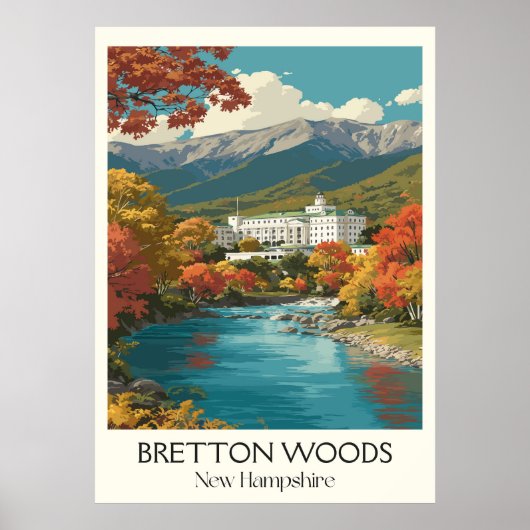 Bretton Woods New Hampshire Autumn Poster (Vorne)