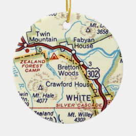 Bretton Woods New Hampshire Keramik Ornament