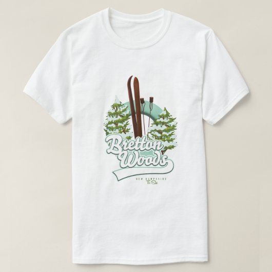 Bretton Woods New Hampshire-Logo T-Shirt (Design vorne)