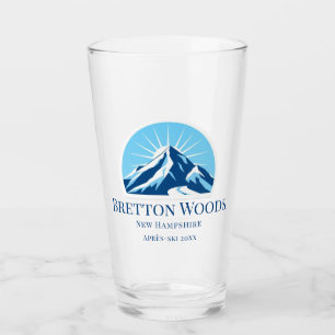 Bretton Woods New Hampshire Skigebiet Bierglas Glas