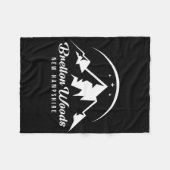 Bretton Woods New Hampshire Skigebiet Schnee Fleecedecke (Vorderseite (Horizontal))