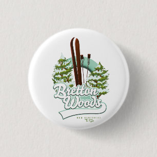 Bretton Woods New Hampshire Skilogo Button