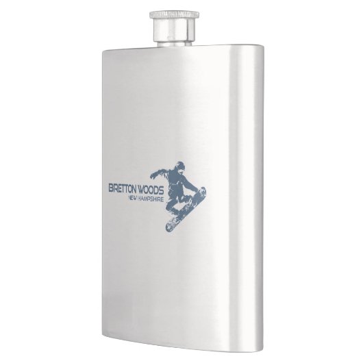 Bretton Woods New Hampshire Snowboarder Flachmann (Links)