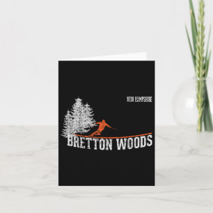 Bretton Woods Nh Vintag Skiing im Stil der 80er Ja Karte