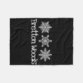 Bretton Woods Ski Skier Schneeflocken Snowboar Fleecedecke (Vorderseite (Horizontal))