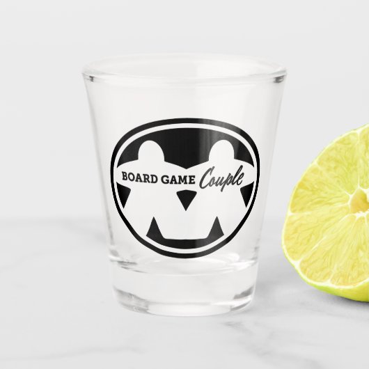 Brettspiel-Couple-Shootglas Schnapsglas (Vorderseite)