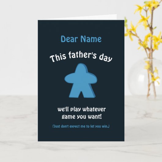 Brettspiel des Vaters Karte (Gelbe Blume)