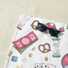 Brettspiel Family Game Night Family Beach House Strandtuch