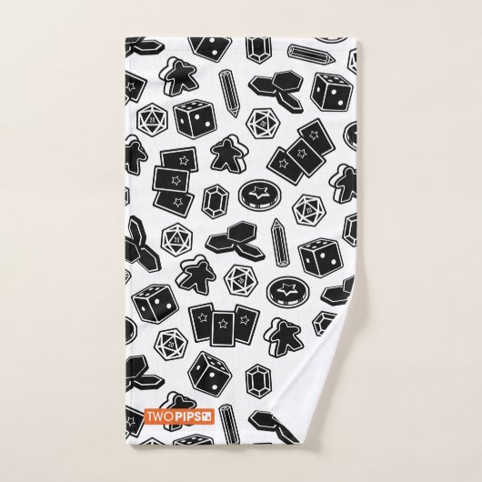 Brettspiel-Muster ganz vorbei - drucken Sie Badhandtuch Set (Handtuch)