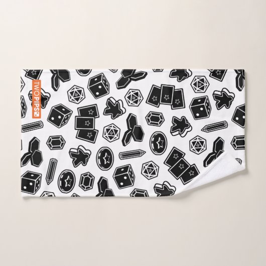 Brettspiel-Muster ganz vorbei - drucken Sie Badhandtuch Set (Handtuch)