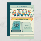 Brettspiel-Party Einladung (Vorne/Hinten)