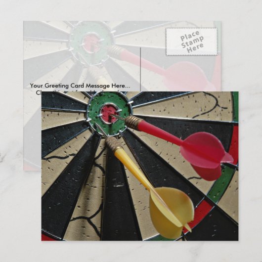 Brettspiel Postkarte (Vorne/Hinten)