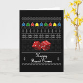 Brettspiel Ugly Sweater - Fun Game Night Karte (Gelbe Blume)