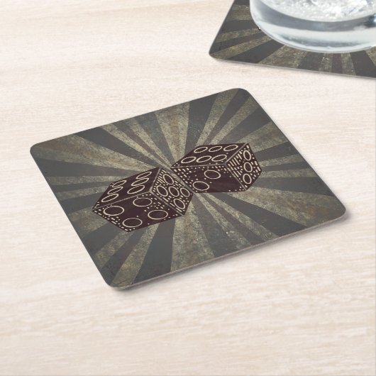 Brettspiel Würfel 1 Rechteckiger Pappuntersetzer (angewinkelt)