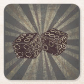 Brettspiel Würfel 1 Rechteckiger Pappuntersetzer (Vorderseite)