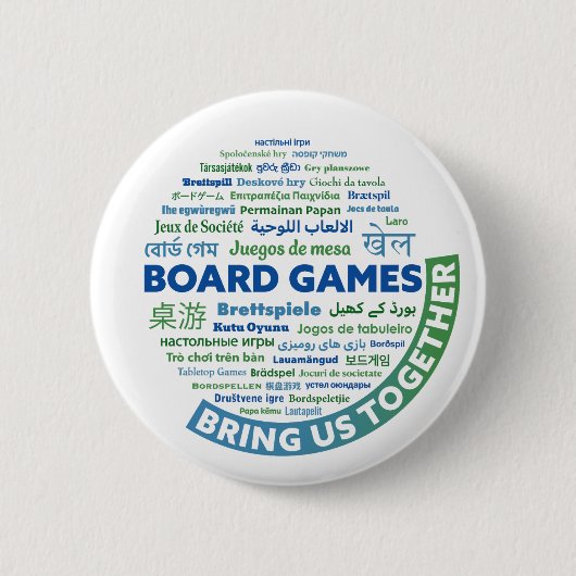 Brettspiele bringen uns zusammen button (Vorderseite)